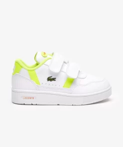 Lacoste Schuhe>Kleinkinder-Sneaker T-Clip Wht/Ylw V05