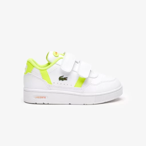 Lacoste Schuhe>Kleinkinder-Sneaker T-Clip Wht/Ylw V05