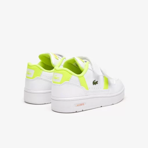 Lacoste Schuhe>Kleinkinder-Sneaker T-Clip Wht/Ylw V05