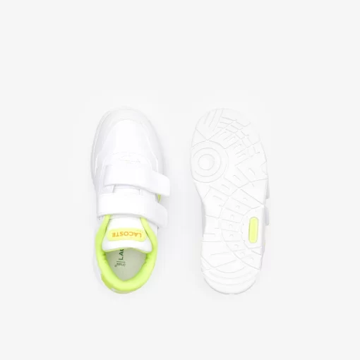 Lacoste Schuhe>Kleinkinder-Sneaker T-Clip Wht/Ylw V05