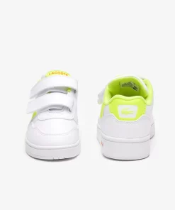 Lacoste Schuhe>Kleinkinder-Sneaker T-Clip Wht/Ylw V05