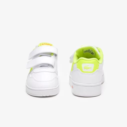 Lacoste Schuhe>Kleinkinder-Sneaker T-Clip Wht/Ylw V05