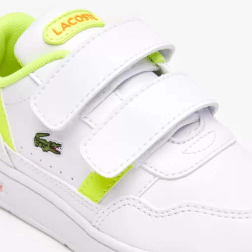 Lacoste Schuhe>Kleinkinder-Sneaker T-Clip Wht/Ylw V05