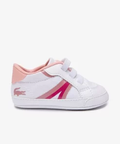 Lacoste Schuhe>Kleinkinder-Sneakers L004 Cub Aus Textil Und Synthetik White/Pink B53