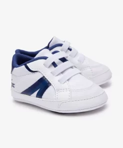 Lacoste Schuhe>Kleinkinder-Sneakers L004 Cub Aus Textil Und Synthetik Wht/Blue 080