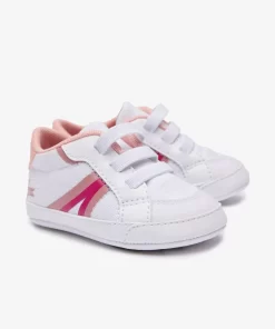 Lacoste Schuhe>Kleinkinder-Sneakers L004 Cub Aus Textil Und Synthetik White/Pink B53