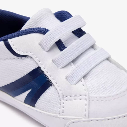 Lacoste Schuhe>Kleinkinder-Sneakers L004 Cub Aus Textil Und Synthetik Wht/Blue 080