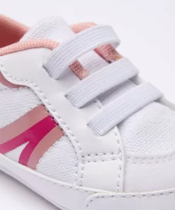 Lacoste Schuhe>Kleinkinder-Sneakers L004 Cub Aus Textil Und Synthetik White/Pink B53