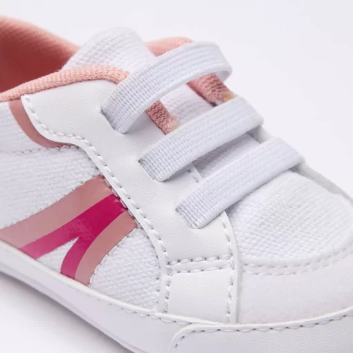 Lacoste Schuhe>Kleinkinder-Sneakers L004 Cub Aus Textil Und Synthetik White/Pink B53