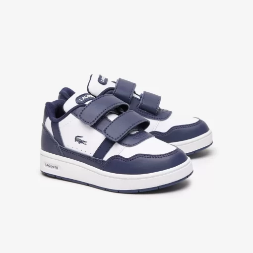 Lacoste Schuhe>Kleinkinder-Sneakers T-Clip Aus Synthetik White / Navy 042