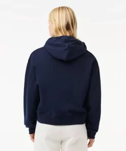 Lacoste Sweatshirts>Kultiger Croc-Hoodie Navy Blau 166