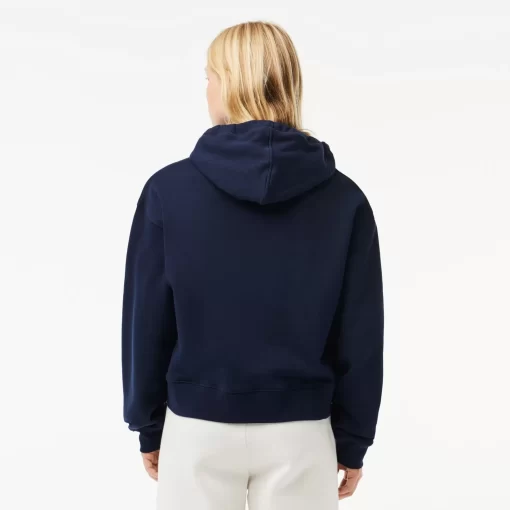 Lacoste Sweatshirts>Kultiger Croc-Hoodie Navy Blau 166