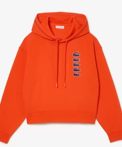 Lacoste Sweatshirts>Kultiger Croc-Hoodie Orange Sji