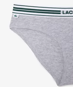 Lacoste Unterwäsche & Loungewear>Kultiger Slip Heidekraut Grau Cca