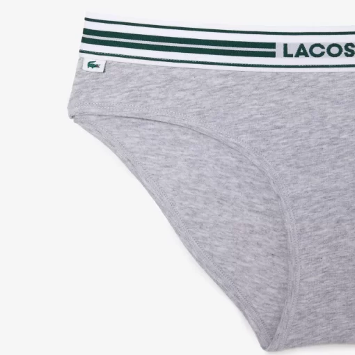 Lacoste Unterwäsche & Loungewear>Kultiger Slip Heidekraut Grau Cca