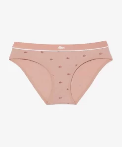 Lacoste Unterwäsche & Loungewear>Kultiger Slip Mit Mini Croc Rosa Iyu