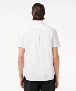 Lacoste Hemden>Kurzarmeliges Oxford-Hemd Weis 001