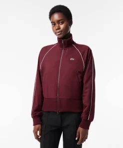 Lacoste Jacken & Mäntel>Kurze, Extraweite Jacke Mit Kontrast-Details Burgunder Yup