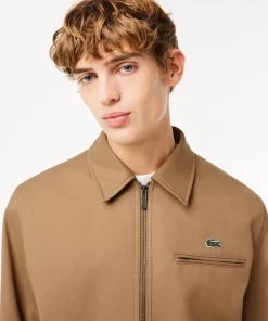 Lacoste Jacken & Mäntel>Kurze, Gepolsterte Jacke Aus Baumwolltwill Braun Six