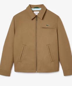 Lacoste Jacken & Mäntel>Kurze, Gepolsterte Jacke Aus Baumwolltwill Braun Six