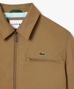 Lacoste Jacken & Mäntel>Kurze, Gepolsterte Jacke Aus Baumwolltwill Braun Six