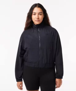 Lacoste Jacken & Mäntel>Kurze Nylon-Trainingsjacke Mit Kapuze Navy Blau Hde