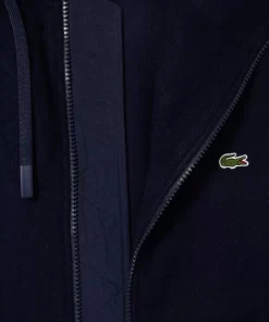 Lacoste Jacken & Mäntel>Kurzer, Weiter Kapuzenmantel Aus Recycelter Wolle Navy Blau 166