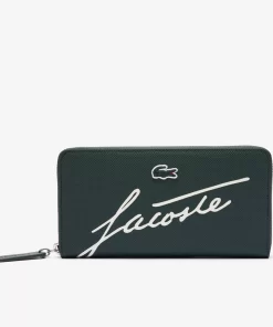 Lacoste Geldbörsen & Kleinlederwaren>L.12.12 Brieftasche Mit Signatur Sinople Farine L67