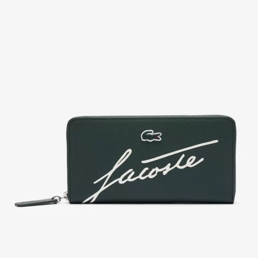 Lacoste Geldbörsen & Kleinlederwaren>L.12.12 Brieftasche Mit Signatur Sinople Farine L67