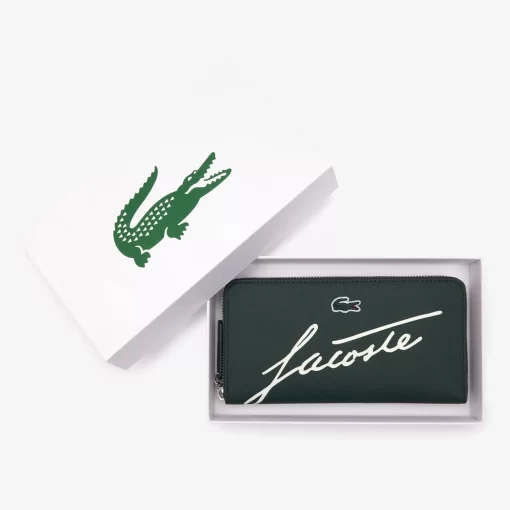 Lacoste Geldbörsen & Kleinlederwaren>L.12.12 Brieftasche Mit Signatur Sinople Farine L67