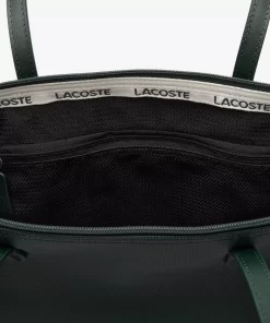 Lacoste Taschen>L.12.12 Grose Tote Bag Aus Bedrucktem Canvas Sinople Farine L67