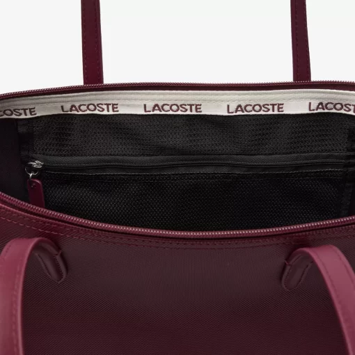 Lacoste Taschen>L.12.12 Grose Tote Bag Aus Bedrucktem Canvas Zin Farine M60