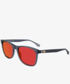 Lacoste Sonnenbrillen>L.12.12 Sonnenbrille Mit Eckigem Rahmen Matte Silver 035