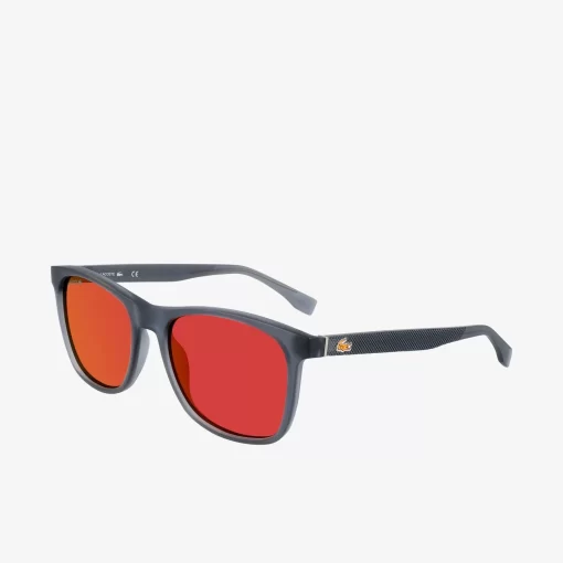 Lacoste Sonnenbrillen>L.12.12 Sonnenbrille Mit Eckigem Rahmen Matte Silver 035