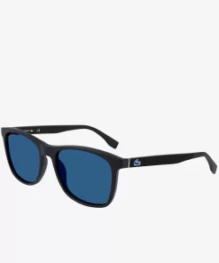 Lacoste Sonnenbrillen>L.12.12 Sonnenbrille Mit Eckigem Rahmen Black / Blue / Black 001