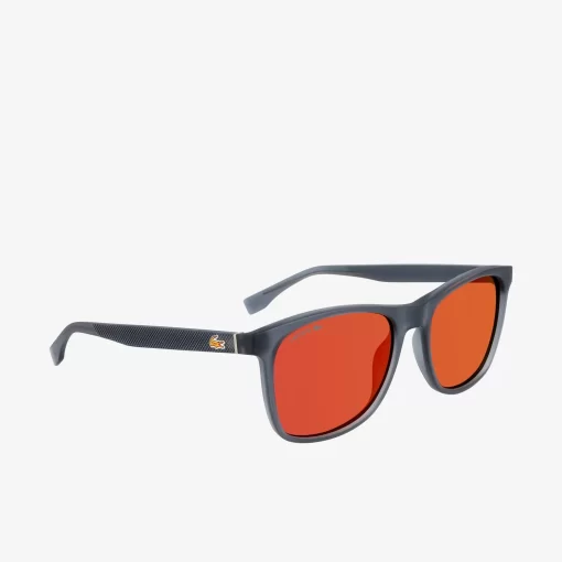 Lacoste Sonnenbrillen>L.12.12 Sonnenbrille Mit Eckigem Rahmen Matte Silver 035