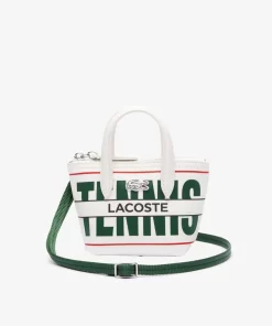 Lacoste Geldbörsen & Kleinlederwaren>L.12.12 Tote Bag Aus Beschichtetem Canvas Mini Farine Vert 132 998