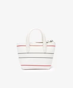 Lacoste Geldbörsen & Kleinlederwaren>L.12.12 Tote Bag Aus Beschichtetem Canvas Mini Farine Vert 132 998