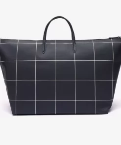 Lacoste Taschen>L.12.12 Xxl Tote Bag Aus Kartiertem, Beschichtetem Canvas Abimes Farine K46