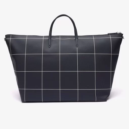 Lacoste Taschen>L.12.12 Xxl Tote Bag Aus Kartiertem, Beschichtetem Canvas Abimes Farine K46