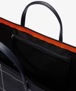 Lacoste Taschen>L.12.12 Xxl Tote Bag Aus Kartiertem, Beschichtetem Canvas Abimes Farine K46