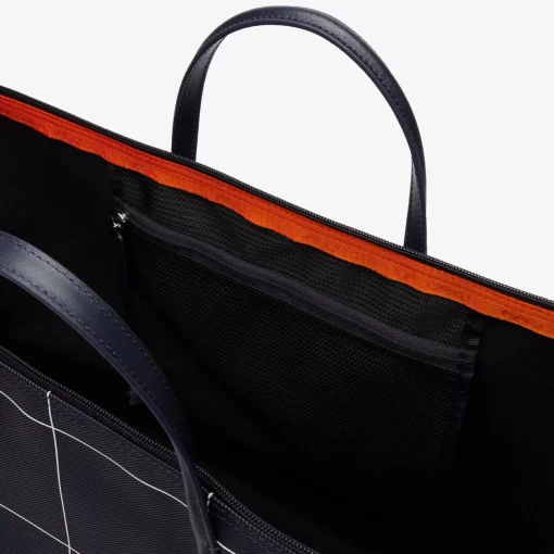 Lacoste Taschen>L.12.12 Xxl Tote Bag Aus Kartiertem, Beschichtetem Canvas Abimes Farine K46