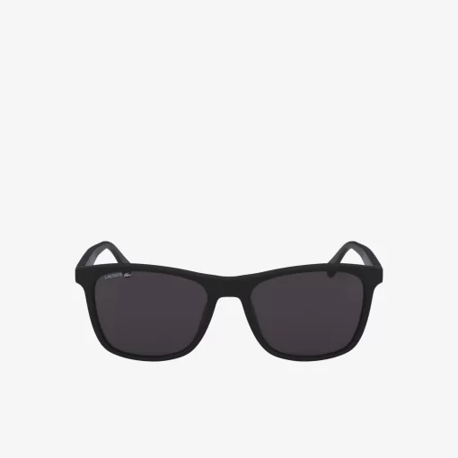 Lacoste Sonnenbrillen>L. 12.12 Rechteckige Premium-Sonnenbrille Matte Black 002