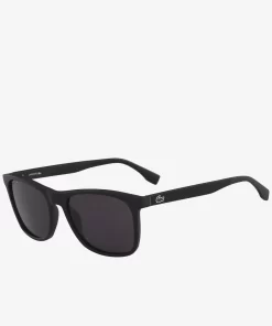 Lacoste Sonnenbrillen>L. 12.12 Rechteckige Premium-Sonnenbrille Matte Black 002