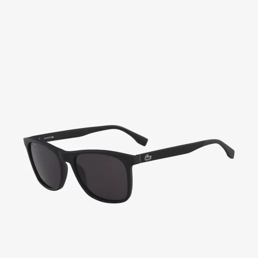 Lacoste Sonnenbrillen>L. 12.12 Rechteckige Premium-Sonnenbrille Matte Black 002