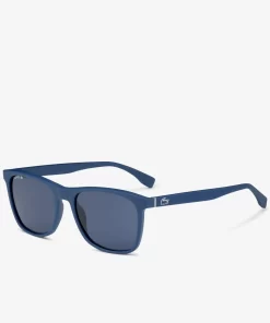 Lacoste Sonnenbrillen>L. 12.12 Rechteckige Premium-Sonnenbrille Blue Matte 424