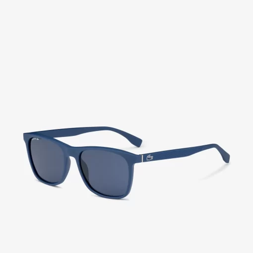 Lacoste Sonnenbrillen>L. 12.12 Rechteckige Premium-Sonnenbrille Blue Matte 424