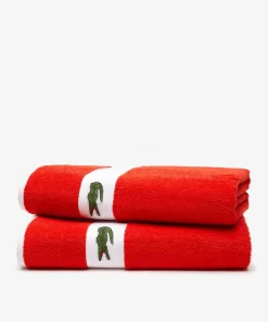 Lacoste Heimtextilien>L Casual Handtuch Mit Kontraststreifen Glaieul R26