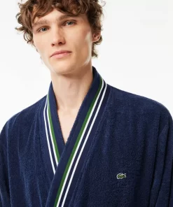 Lacoste Heimtextilien>L Club Bademantel Im Kimono-Schnitt Mit Trikolor-Band Navy B02