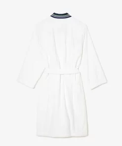 Lacoste Heimtextilien>L Club Bademantel Im Kimono-Schnitt Mit Trikolor-Band White N01